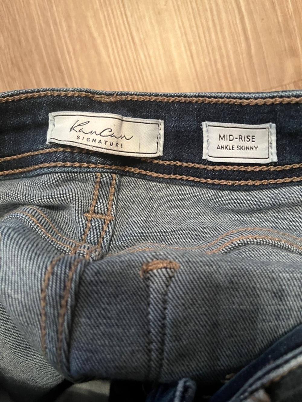 KanCan Dark Blue Ripped Skinny Jeans - Picture 4 of 4
